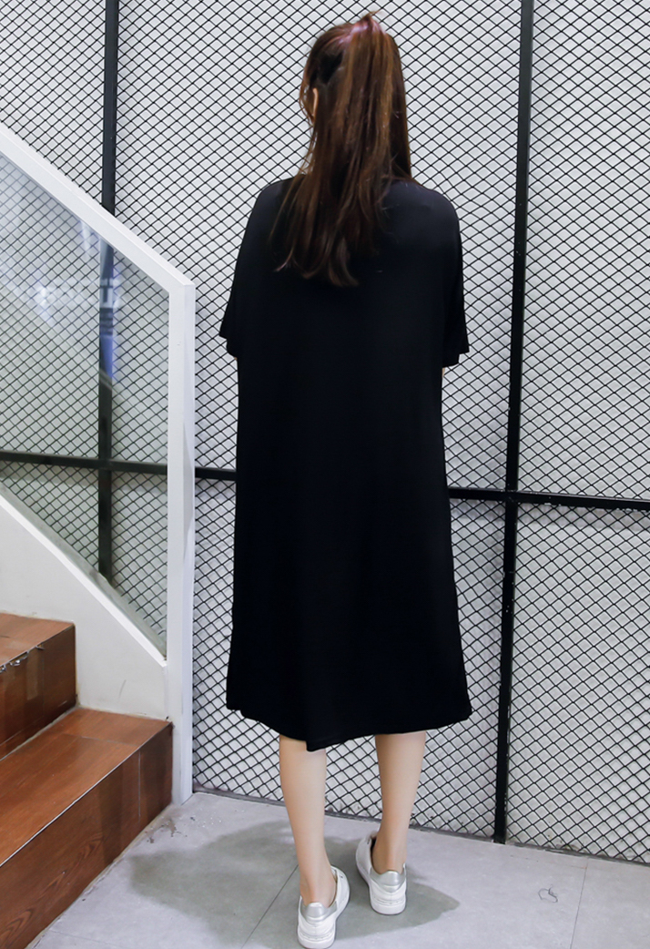 WD7593 Stylish Casual Dress Black