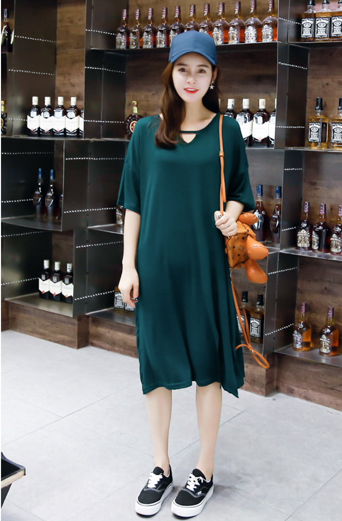 WD7593 Stylish Casual Dress Green