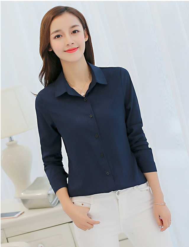 WT3831 Fashion OL Top Dark Blue