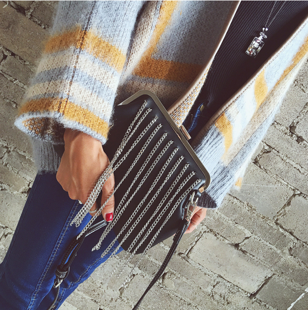 HA045 Crossbody Clutch Black