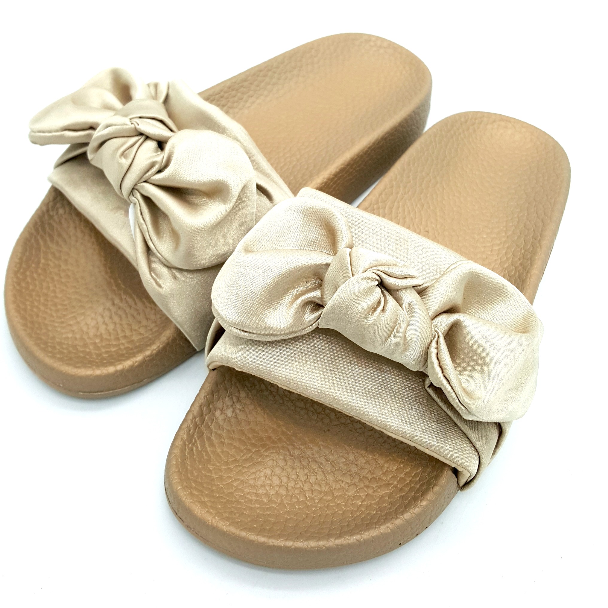 HA055 Ribbon Sandals Brown