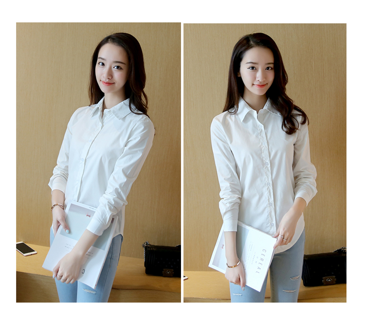 WT3843 Stylish OL Top White