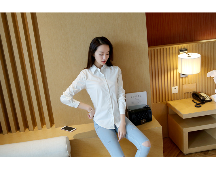 WT3843 Stylish OL Top White
