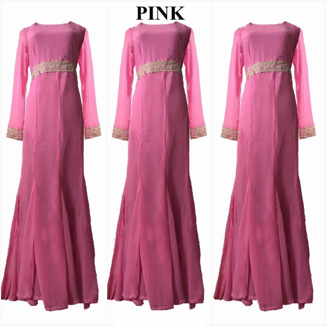 JW5009 Lace Mermaid Dress Pink