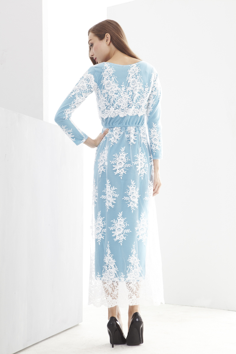 JW5010 Elegant Modern Jubah Blue