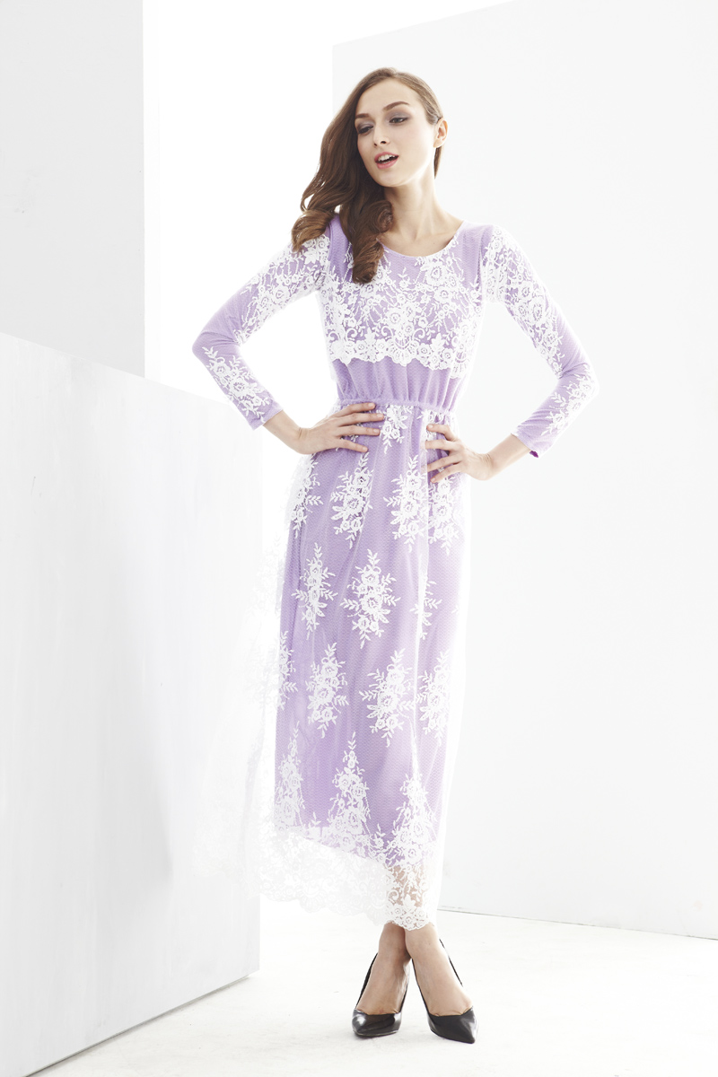 JW5010 Elegant Modern Jubah Purple