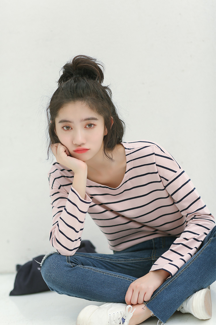 VW10236 Lovely Stripe Top Blue