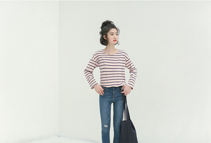 VW10236 Lovely Stripe Top Blue