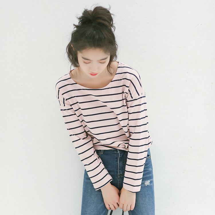 VW10236 Lovely Stripe Top Blue