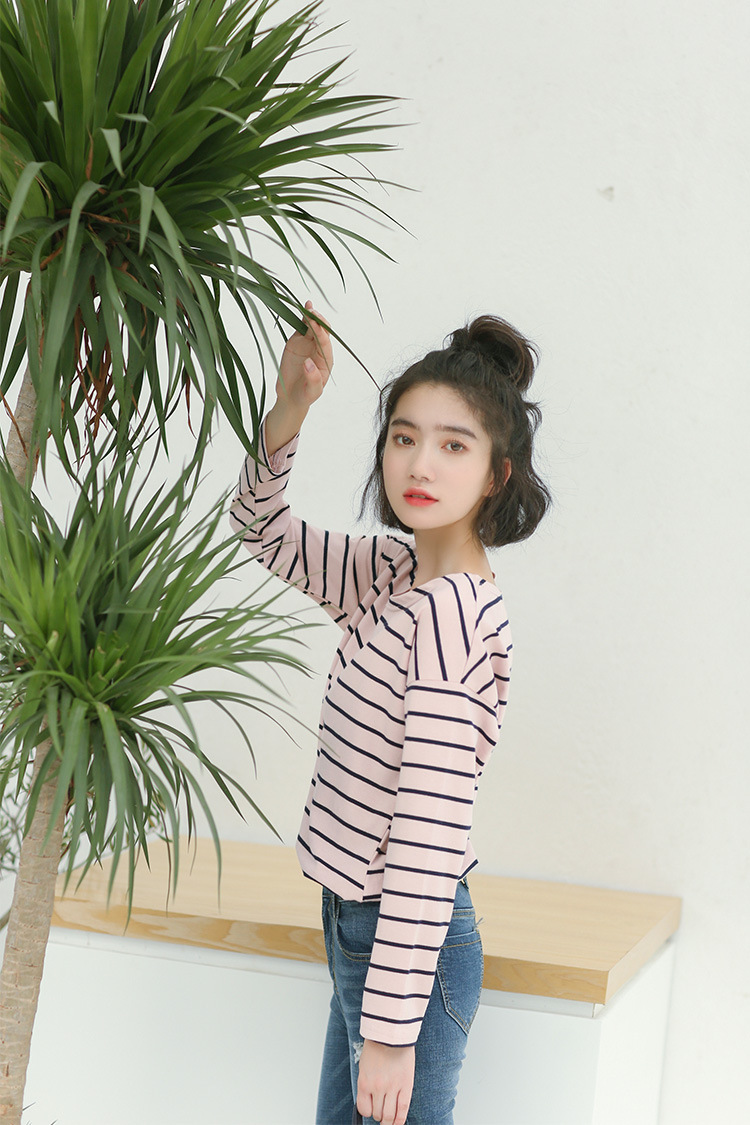 VW10236 Lovely Stripe Top Blue