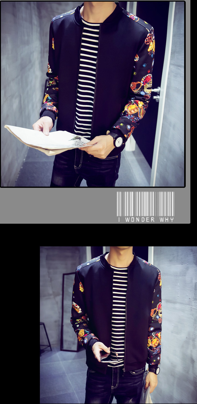 SNW30004 Flower Long Sleeve Jacket Black