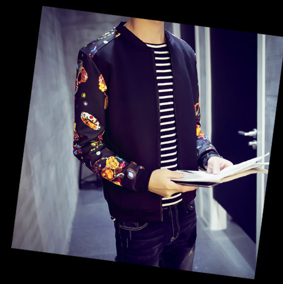 SNW30004 Flower Long Sleeve Jacket Black