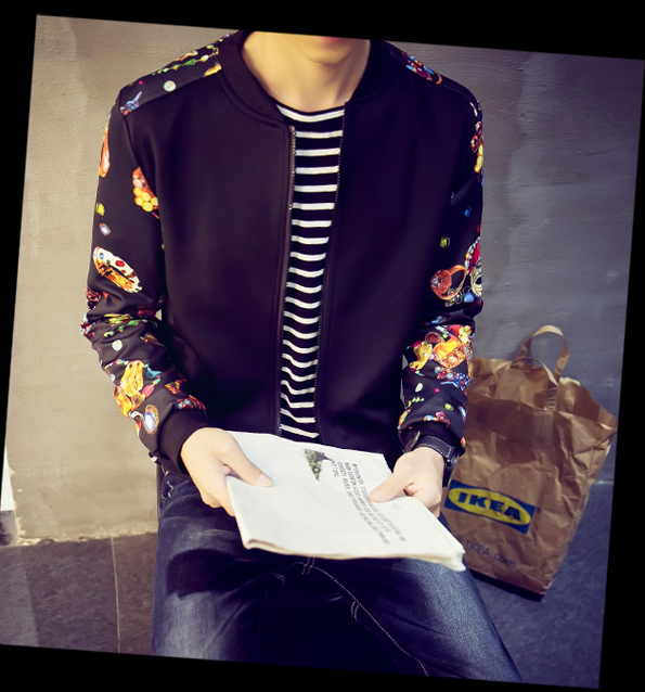 SNW30004 Flower Long Sleeve Jacket Black