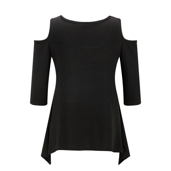 WT3851 Europe Fashion Top Black