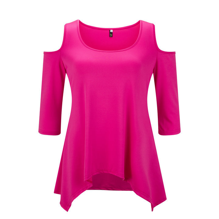 WT3851 Europe Fashion Top Pink