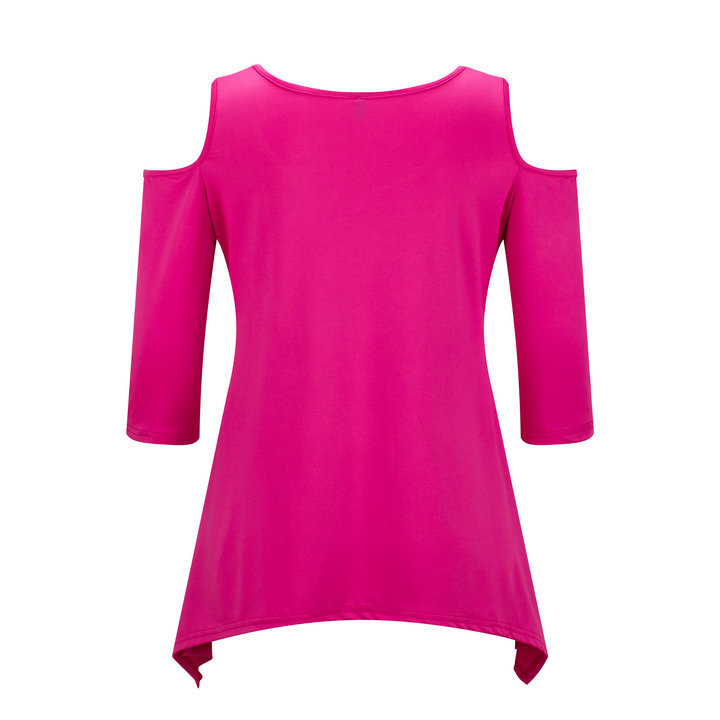 WT3851 Europe Fashion Top Pink