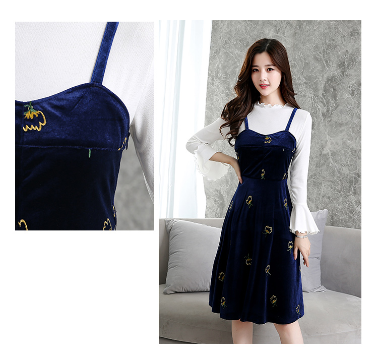 VW10485 Fashion Top and Dress Set Blue