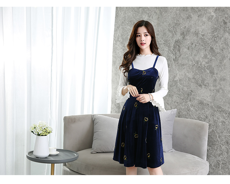 VW10485 Fashion Top and Dress Set Blue