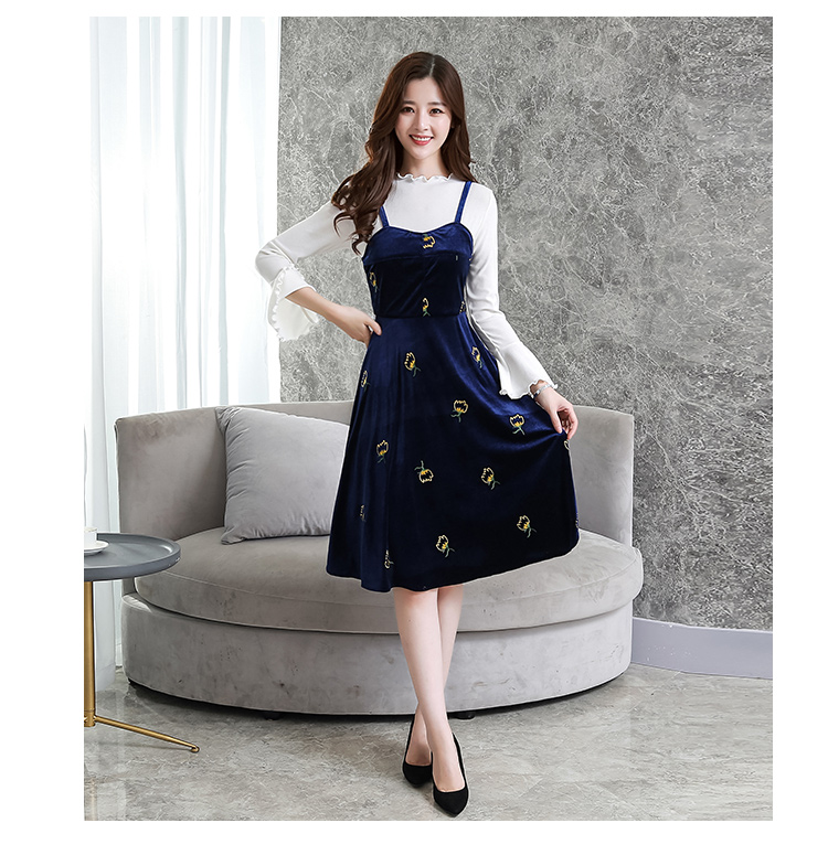 VW10485 Fashion Top and Dress Set Blue