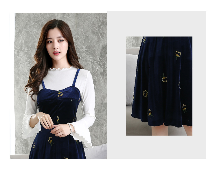 VW10485 Fashion Top and Dress Set Blue