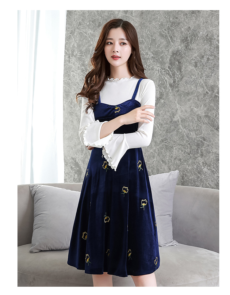 VW10485 Fashion Top and Dress Set Blue