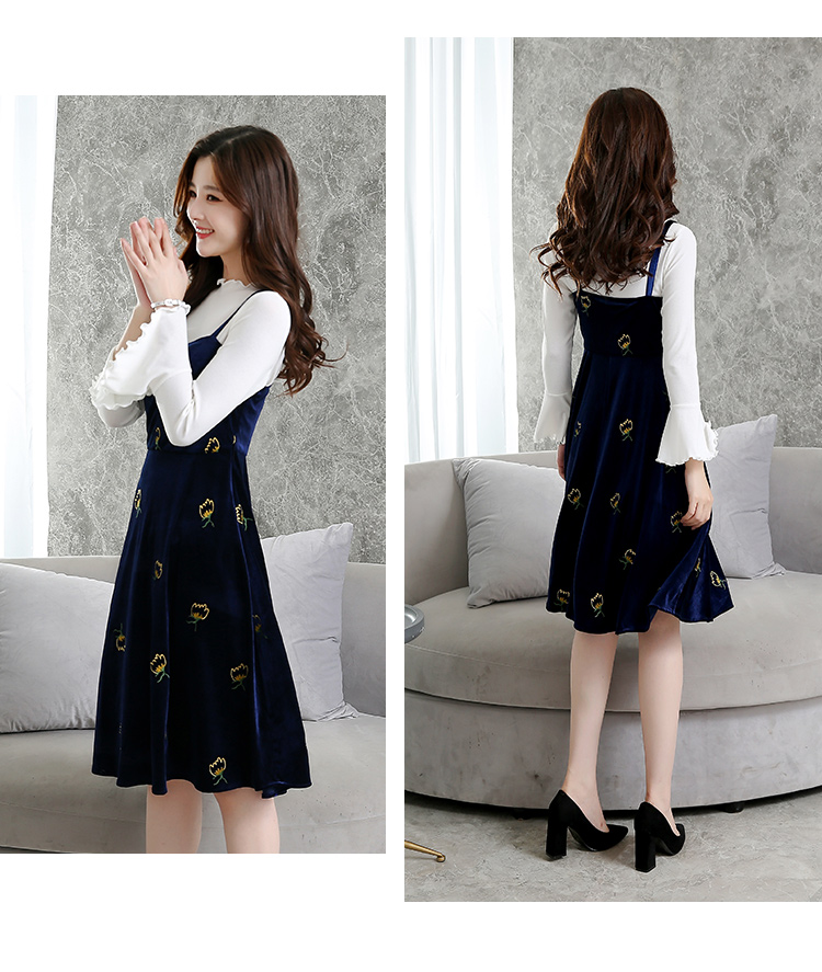 VW10485 Fashion Top and Dress Set Blue