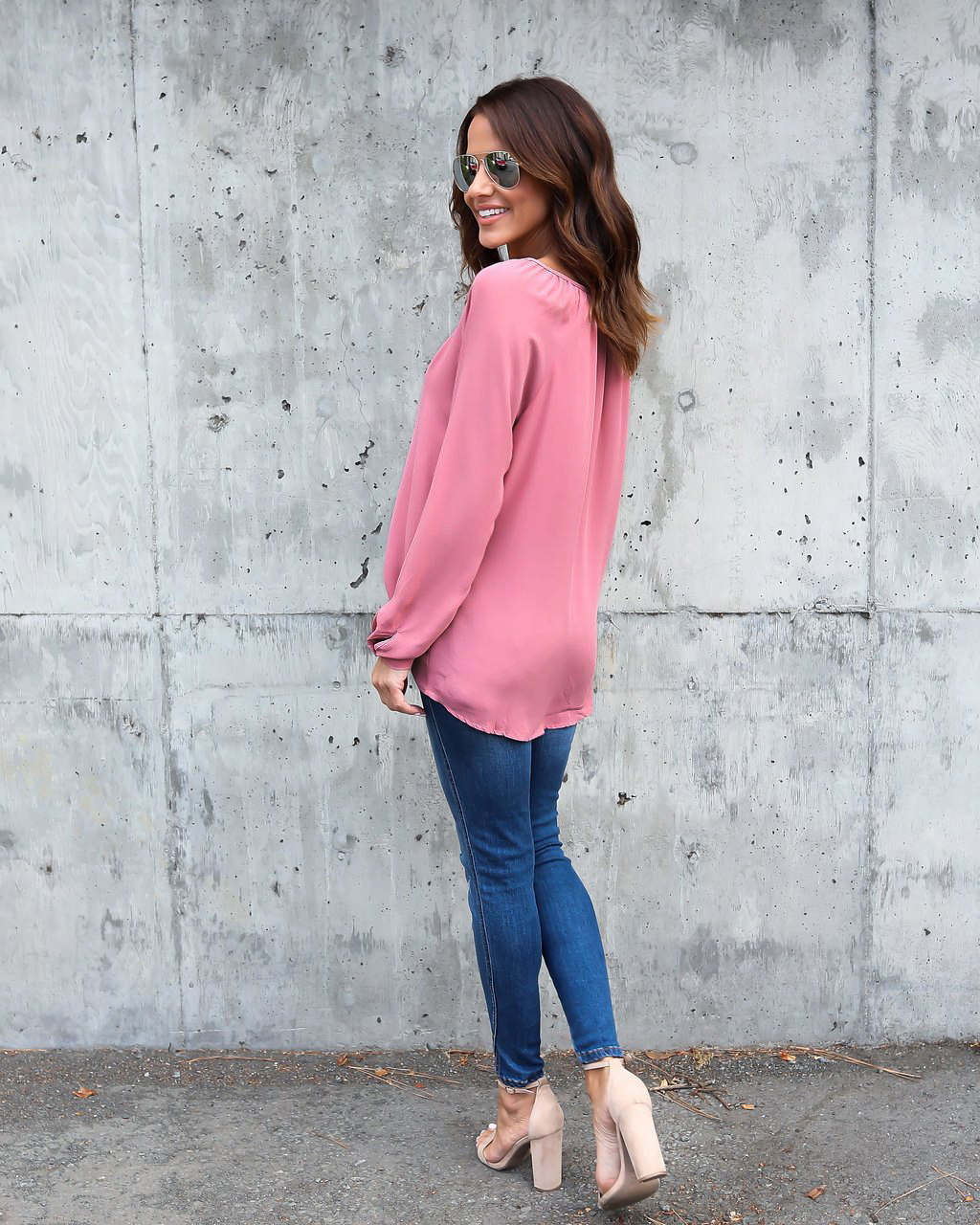 VW12059 Casual Top Pink