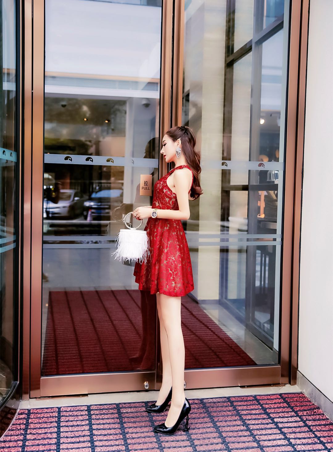 VW12105 Sexy Dress Red