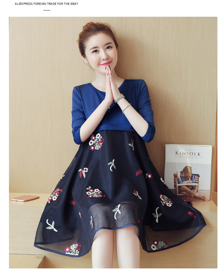 GW1910 Pretty Maternity Dress As Picture