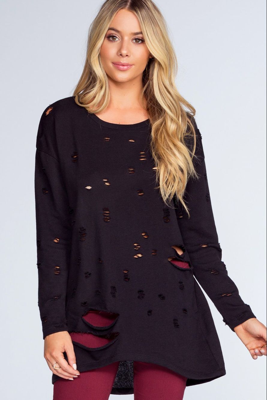 GW1938 Stylish Top Black