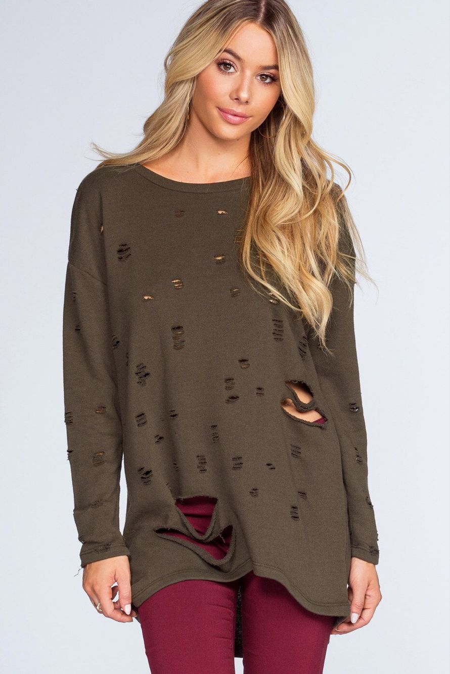 GW1938 Stylish Top Brown