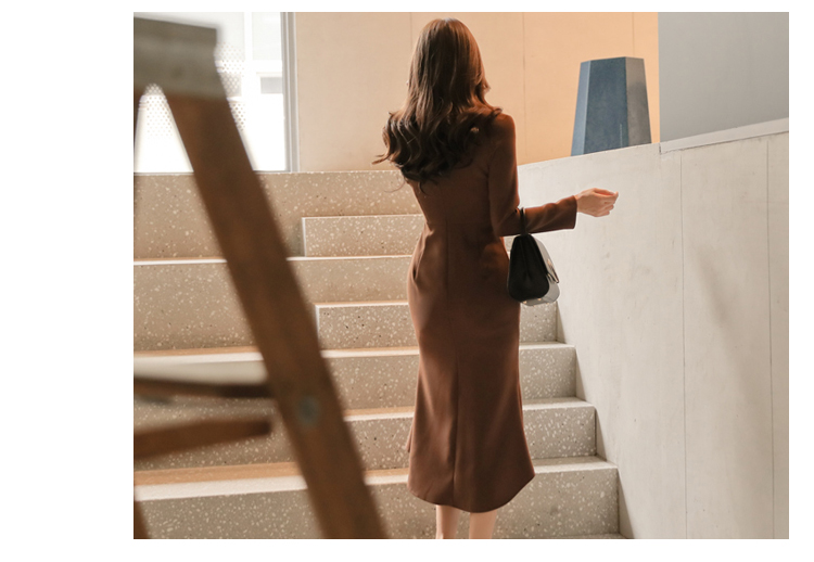 GW1940 Pretty Dress Brown