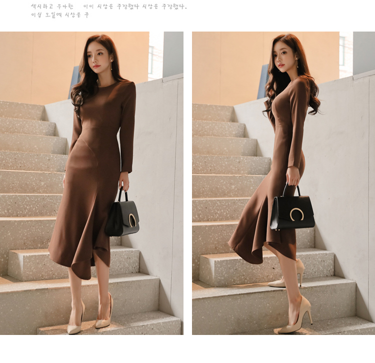 GW1940 Pretty Dress Brown