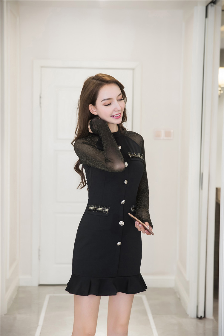 GW1952 Lovely Dress Black