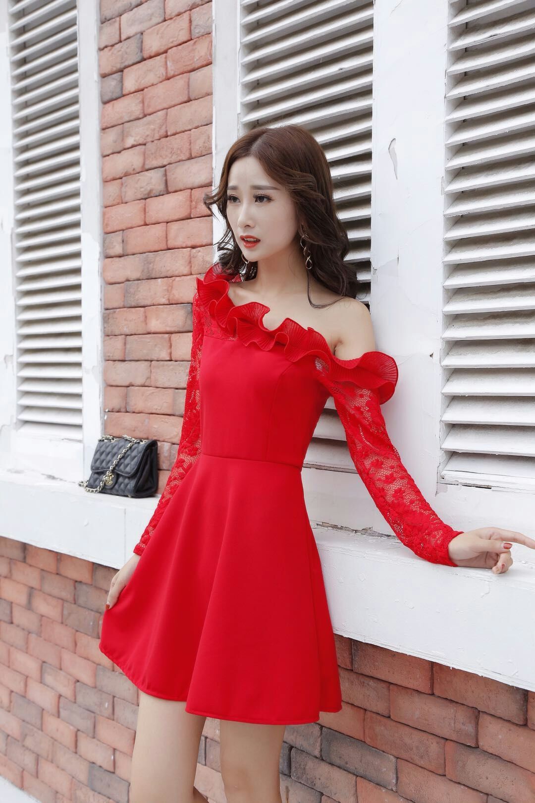 GW1978 Elegant Dress Red