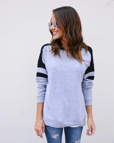GW2001 Casual Top Grey