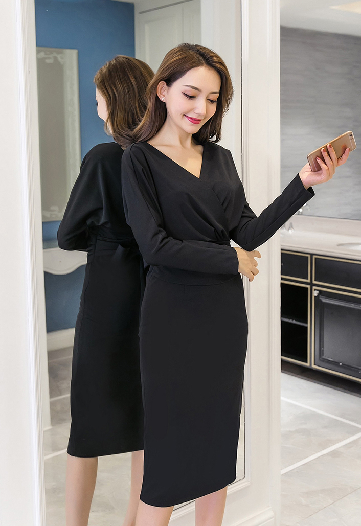 GW2080 Trendy Dress Black