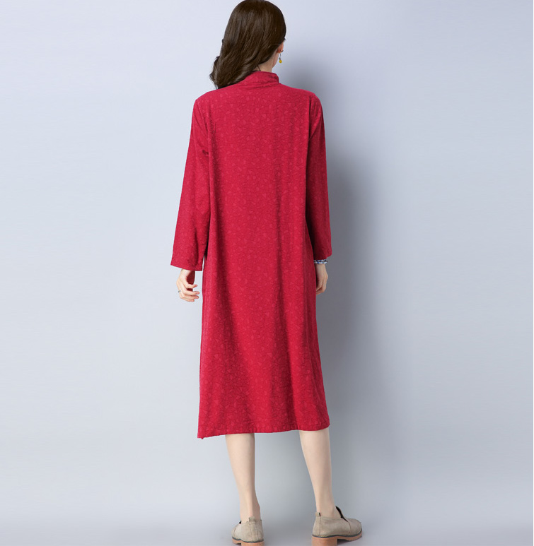 GW2096 Vintage Dress Red