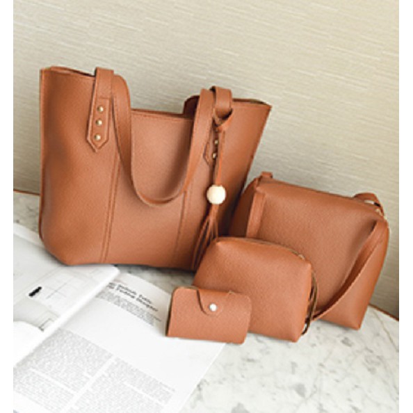 RD90018 Korean Fashion Handbag Brown