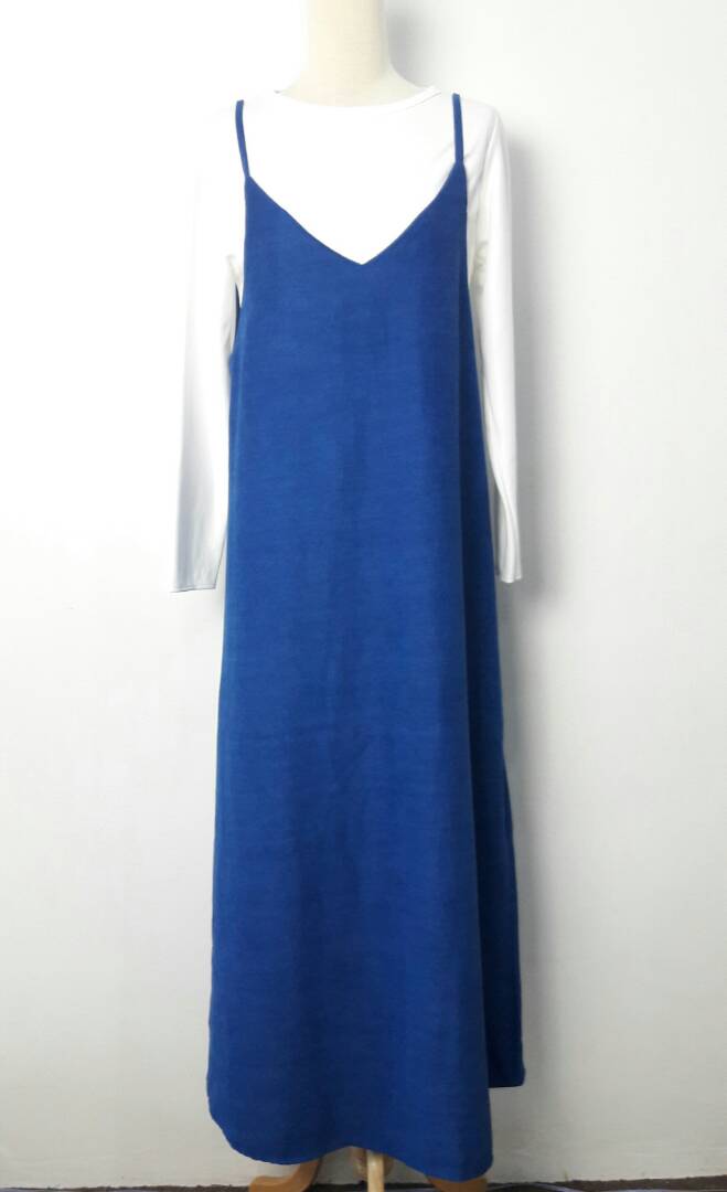JW5023 Slit Dress & Top Set Blue