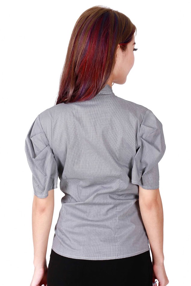 QA-212 Ladies Office Wear Top Grey