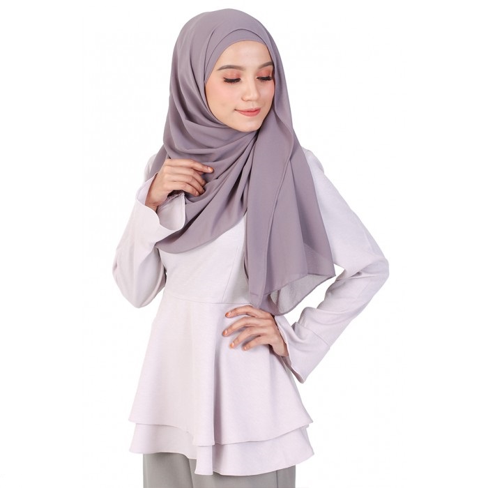 QA-236 Pretty Women Peplum Top Cloud