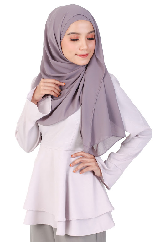 QA-236 Pretty Women Peplum Top Cloud