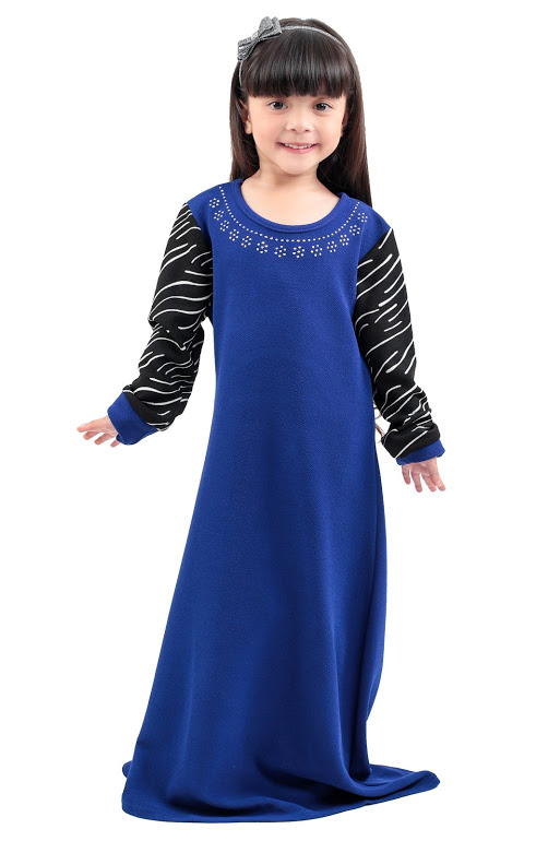 QA-273 Pretty Kids Muslimah Jubah Blue