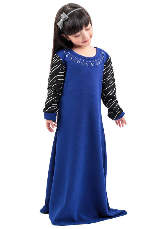 QA-273 Pretty Kids Muslimah Jubah Blue