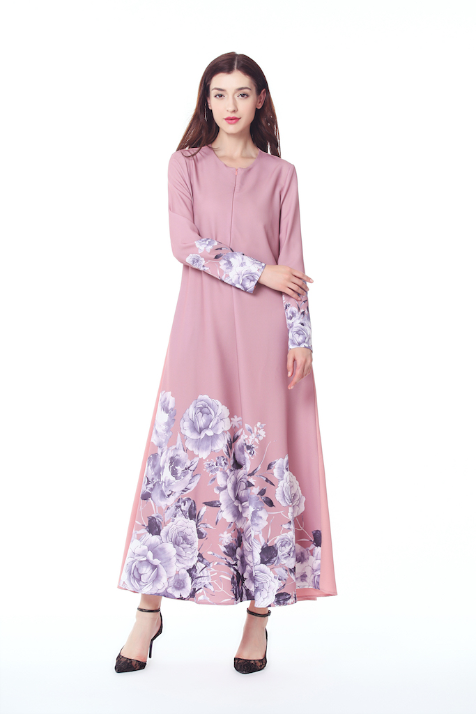 VW12168 Fashion Jubah Pink