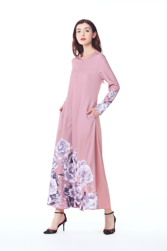 VW12168 Fashion Jubah Pink