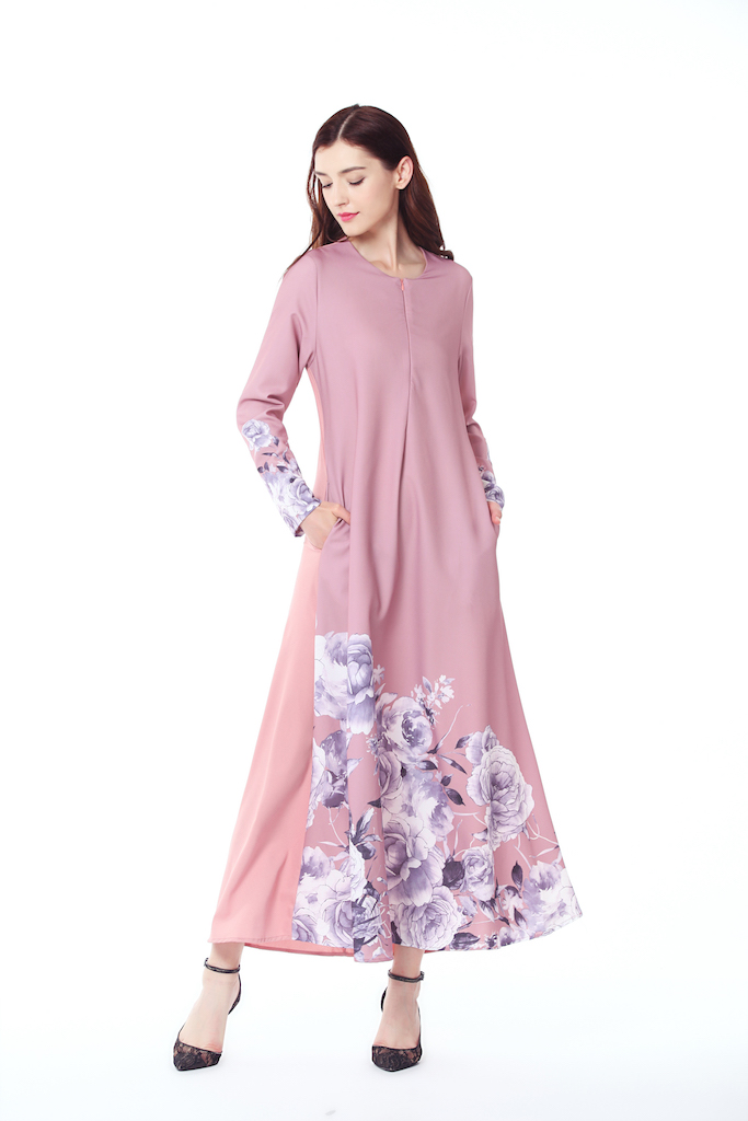 VW12168 Fashion Jubah Pink