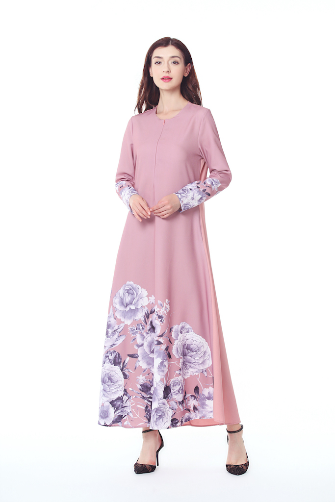 VW12168 Fashion Jubah Pink