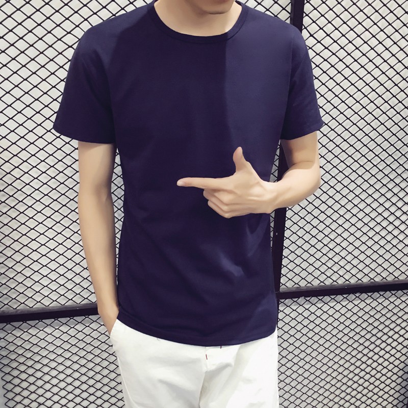WT21010 Stylish Men's Top Dark Blue